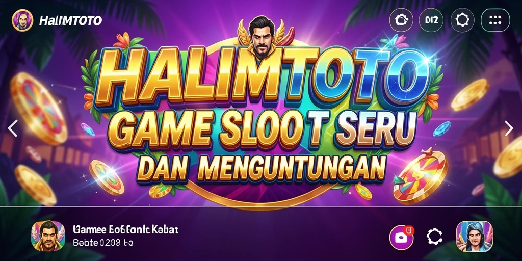 Tampilan gameplay HALIMTOTO yang menarik dan penuh warna.