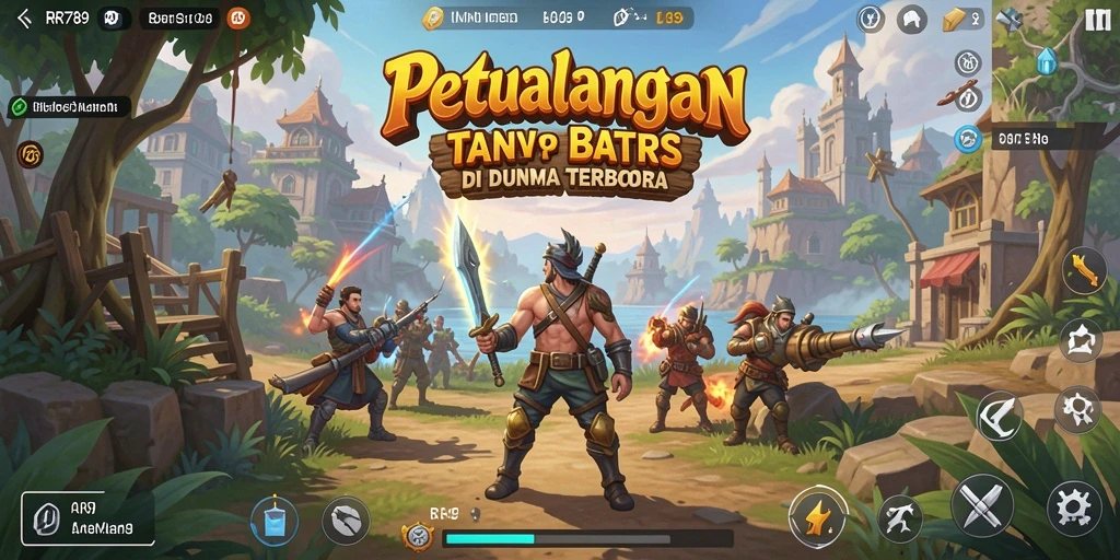 Tampilan gameplay RR789 yang menakjubkan di dunia terbuka.